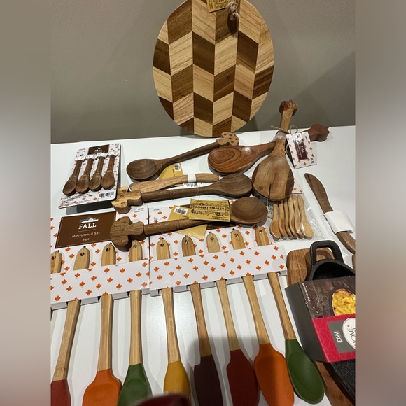 🌸NEW 25 Pieces Wood Kitchen tools from Hobby Lobby NWT. - Picture 4 of 14